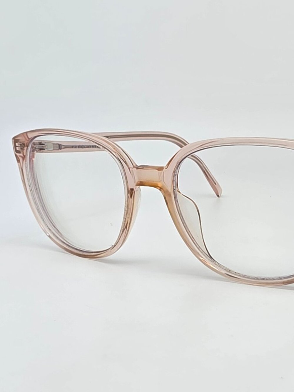 Warby Parker Eugene N 600 Rose Water Pink Eyeglasses Frame 51-17-140